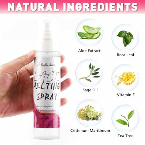 Bella Hair Lace Melting and Holding Spray 150ml miniatura 4