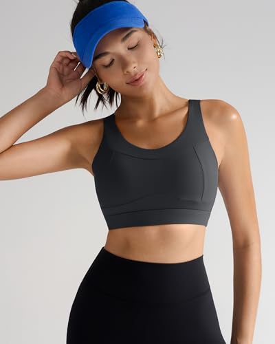 Image of RUNNING GIRL High Impact Sports Bras for Women,Racerback Running Bra Workout Crop Tank Tops Longline Sports Bra Push up