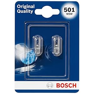 Bosch 501 (W5W) Original equipment car light bulbs – 12 V 5 W W2,1×9,5d – 2 bulbs