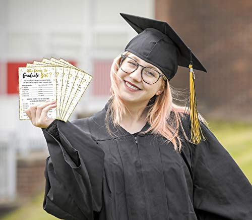 90Shine 90SHINE-GRAD CARDS 60Ct Who Knows Graduate Best Graduation Game Cards 2022- Grad Party Supplies Decorations thumb #1