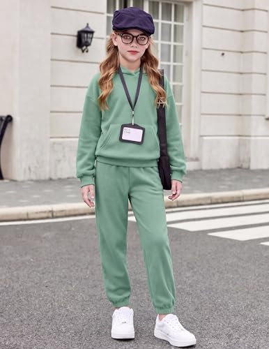 Image of Arshinet Girls 2 Piece Outfits Oversized Sweatshirt and Sweatpant Sweatsuit