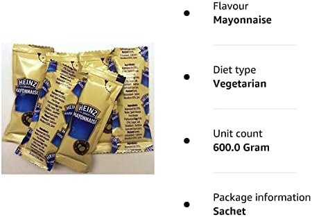 50 Heinz Mayonnaise - 12 Individual sachets