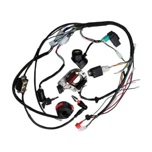 Bobina estator Encendido Motocicleta Kit Completo De Arnés De Cables Eléctricos Cdi Apto Motocicleta para Buggy Scooter