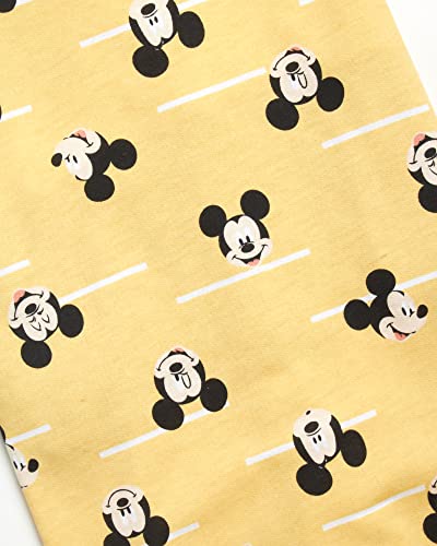 Disney Baby Boys' Mickey Mouse Overall Set - 2 Piece Romper And Long Sleeve Shirt Set, Size 18 Months, Mickey Honey Plaid #TOP3
