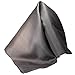 Classic Deep Taupe Silk Handkerchief - Full-Sized 16