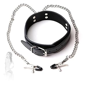 Zwarte lederen klinknagel tractie kraag ronde stropdas riem