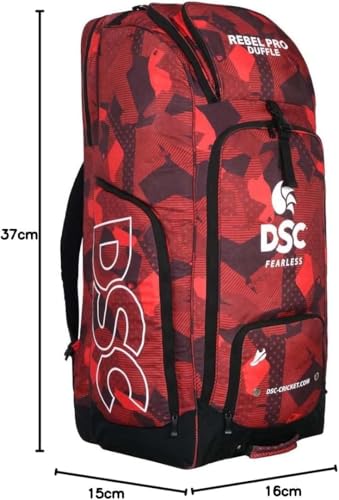 Image of DSC Rebel Pro Duffle Kit Bag,Red Black,37 x 15 x 16 inches