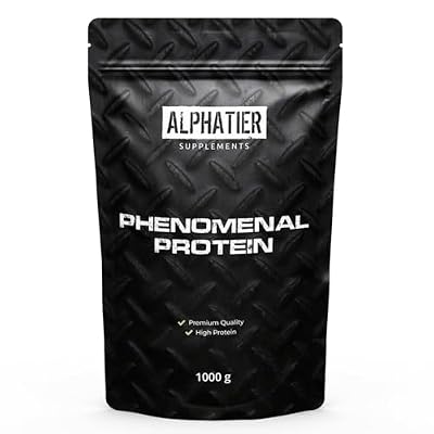 Alphatier Phenomenal Proteína en Polvo con Aminoácidos – Chocolate Brownie 1kg – 76% de Proteína en Polvo – Protein Powder Brownie de Chocolate – Proteína de Soja con EAA – sin Gluten + sin Lactosa