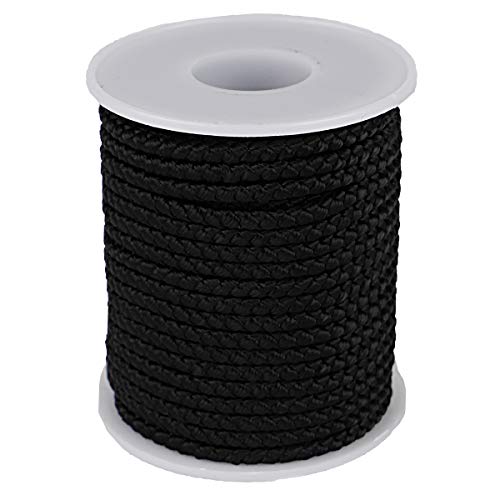 Nylon Twine String Cord Thread for Beading Bracelets Jewelry Making DIY Crafts (3mm-39feet, Black)