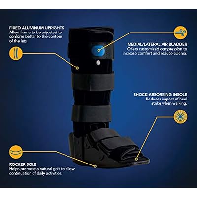 United Ortho 12105 Standard Air Walking Boot, Medium