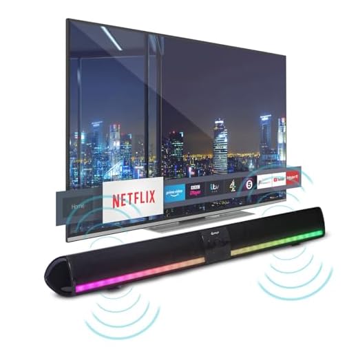 Caixa De Som Soundbar Bluetooth Tv Smart Home Theater Barra Com LED RGB Sem Fio