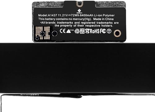 Image of A1437 Laptop Battery Compatible For Ma /Book Pro Retina 13 inch 13.3 inch A1425 (Late 2012 Early 2013) /Core I5 2.6 3.0 /Core I7 3.0 EMC 2672 2557 MD212LL /A MD212J /A MD213J /A ME662LL /A MD212RS /A (A1437 / A1425)