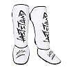 ASTSTAND-Shin-Guards-Sporting-Goods-Kickboxing-Martial-Arts-Muay-Thai-MMA-Armour ASTSTAND Shin Guards Sporting Goods, Kickboxing Martial Arts Muay Thai MMA Armour (White,L)