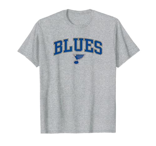 St. Louis Blues Arch Over Gray Officially Licensed T-Shirt