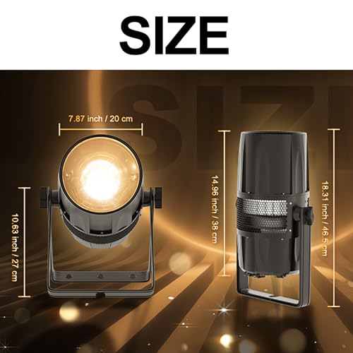 SHEHDS Par Lights IP65 Waterproof Outdoor LED 300W Warm White by SHEHDS - Used condition - Image 2