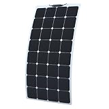 110W flexible solar panel made of back-contact cells with durable ETFE coating, for motorhome, caravan, camper, rv, boat, yacht, lorry, trailer, or an off-grid solar power system