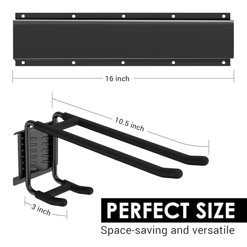 FELLER 9-Piece Slatwall Hook Kit, 6 Hooks, 3 Plates, Garage Tool Storage by FELLER - Image 7