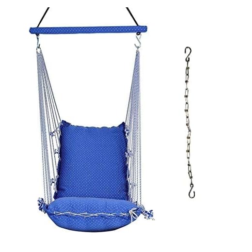 Kkriya Home Decor Cotton Swing N JHULA for All Ages for Amazing Comfort with Hanging Accessories Chain. Ideal for Home,Balcony, Garden, Indoor n Outdoor.