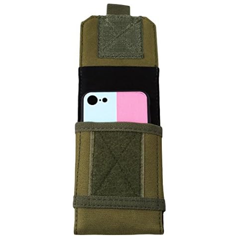 Myhouse Men's Pockets Outdoor Multi-functional Tactical Mobile Phone Pockets (ArmyGreen, Six inches) Cover