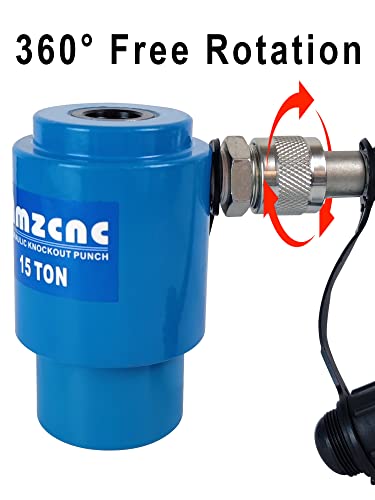 Amzcnc Hydraulic Knockout Punch Electrical Conduit Hole Cutter Set Ko Tool Kit 1/2 To 4 Inch (15T(1/2"-4")) #TOP3