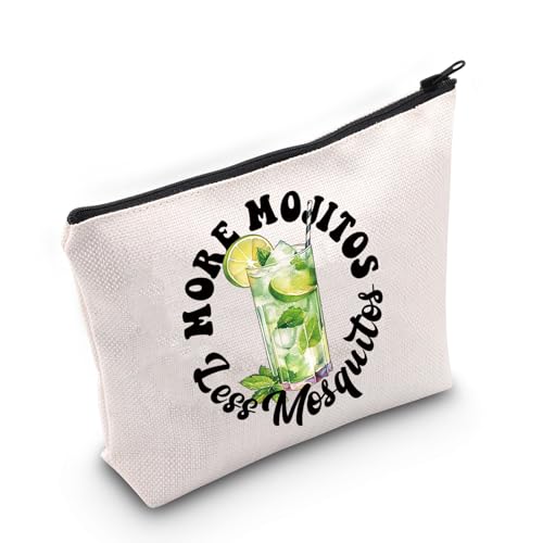 JNIAP Mojito Drink Gift More Mojitos Less Mosquitos Cosmetic Bag