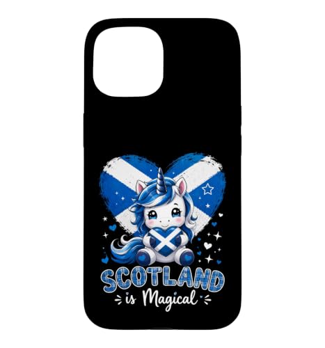 SCOTLAND is Magical Cute Unicorn �X�R�b�g�����h���� �t�@���^�W�[�A�[�g �X�}�z�P�[�X iPhone 15 �p