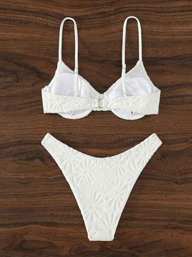 SOLY HUX Women's Two Piece Swimsuit Bathing Suits Solid Underwire Bikini Sets2