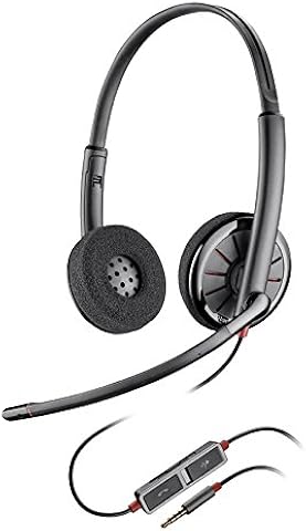 Plantronics 205204-02 3.5 mm Blackwire C225 Stereo Corded Headset for PC/Tablet/Mobile Phone