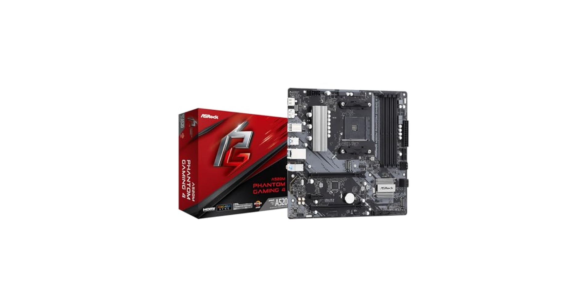 Amazon.com: ASRock A520M Phantom Gaming 4 AM4 AMD A520 SATA