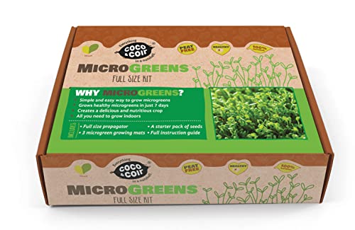 Grow Your Own Microgreens Kit | Sprouting Seeds Beginners Gardening Gift Set | Easy-to-Grow Vegetables and Herbs | Harvest in up to 2 Weeks. Seeds Included (Mini Kit)