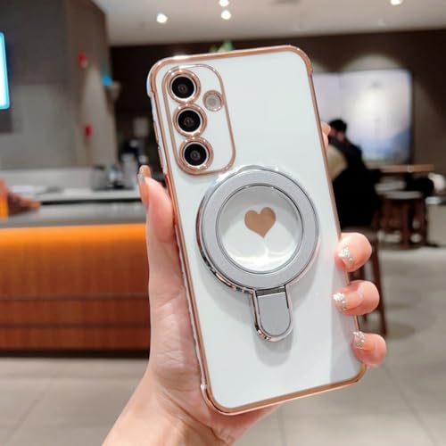 For Galaxy A15 �p �P�[�X MagSafe�Ή� �����O �X�^���h 360°��_��] �c�����Ή� �ϏՌ� TPU �\�t�g �}�b�g �M�����N�V�[ A15 ��p �J�o�[ �}�O�l�b�g���� ���C�����X�Ή� ������� ���킢�� �y�� ���^ �S�ʕی� �Ռ�