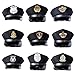 Shurhome Fashionable Polices Hat Security Personnel Women's Autumn Buckles for Halloween, Festivals Stage Hat
