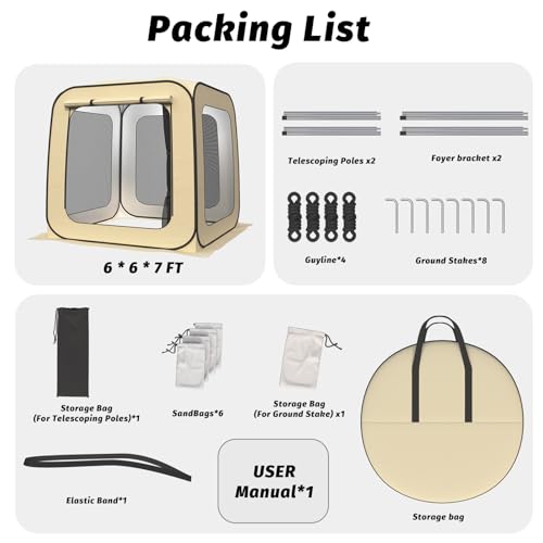 Sasrl POP UP SCREEN HOUSE TENT Pop Up Screen Tent House thumb #5