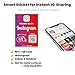 NFC Social Media QR Code Stickers – Tap or Scan to Follow Social Media – Boost Followers & Review – NFC Tag Decal for Car, Window, Storefront – Waterproof, Indoor & Outdoor – No App/Fees