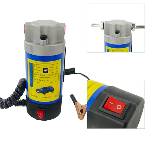 AeKeatDa 100W Electric Oil Diesel Fluid Transfer Pump with Tubes Oil Extractor Pump Gear Pump for Car/Marine/RV/Boat/Motorcycle by AeKeatDa - Image 5