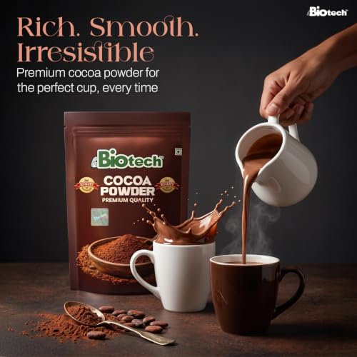 Image of Premium Quality Cocoa Powder 500g - Pure Unsweetened Rich Dark Chocolate Powder for Baking Cakes, Brownies, Cookies, Hot Chocolate, Shakes & Desserts