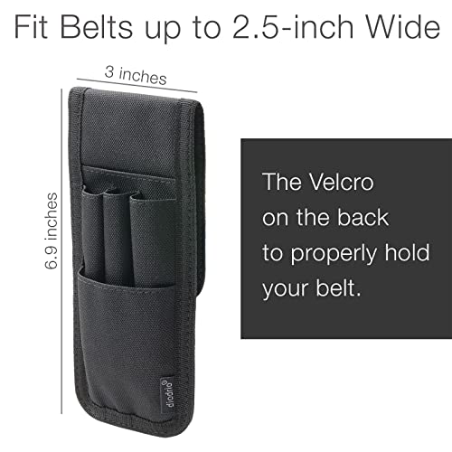 Suporte para caneta de cinto, bolsa com porta-lápis, estojo para cinto, comporta várias canetas, com