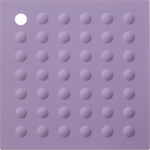 Lamson HotSpot Pot Holder/Trivet, 7" x 7", Lilac, Silicone
