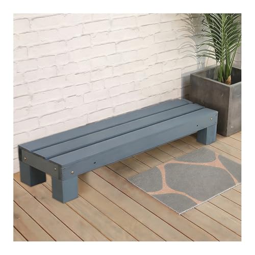 Plataforma de madera, taburete de movilidad al aire libre, taburete portátil de 1 escalón para el hogar, jardín, patio, balcón, no requiere montaje