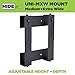 HIDEit Mounts Uni-MXW Mount - Patented in 2015 - Adjustable Medium Extra Wide Device Wall Mount, Hide Your Cable TV Box, Video Game Consoles, Receivers, Cable Boxes, Gaming PCs and More