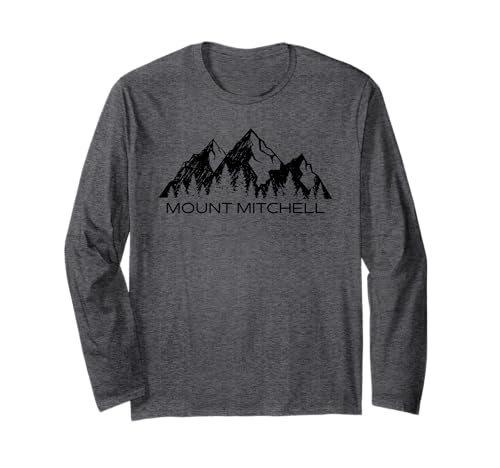Monte Mitchell Appalachian Mountains North Carolina Regalo Maglia a Manica