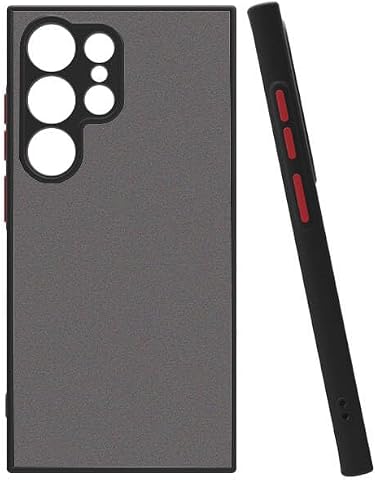 Zore Galaxy ile uyumlu S24 Ultra Kılıf Zore Hux Kapak Siyah