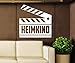 Produktbild Heimkino Kino Wandtattoo Wandaufkleber Kamera Wand Sticker Film Aufkleber 5S046, Farbe:Schwarz Matt;Breite vom Motiv:55cm