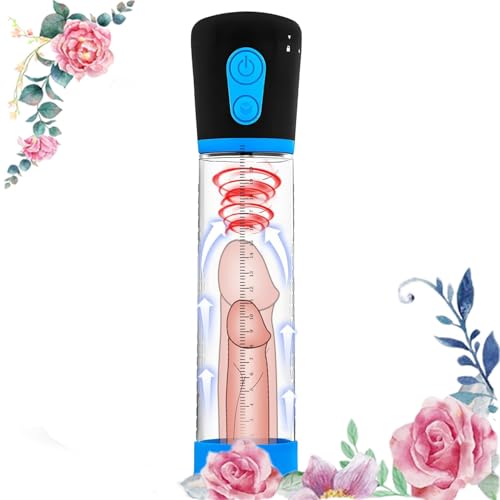 Penisen Extendors Sleeve Adult Tool, Hands Free Masturebastorfor Men with 4 Mode Thrusting Machine Devices Dick Extension Viboators Toys for Men Penisen Largement Tool AEK5 (Blue)