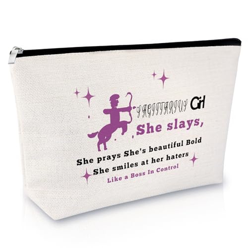 Sagittarius Gifts for Women Birthday Gifts for Sagittarius Girls Sagittarius Makeup Bag Astrology Gifts Zodiac Gifts for Her Mom Sister Friends Cosmetic Bag Friendship Graduation Christmas Gift