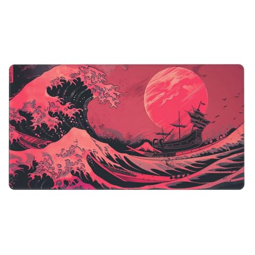 Tapis De Souris Girafe Tapis De Souris Gamer Tournesol Tapis De Souris XXL 1000X500X3Mm, Tapis De Bureau antidérapant Étanche, sous Main Souris À Bords Cousus, pour Personnel De Bureau Accessoire