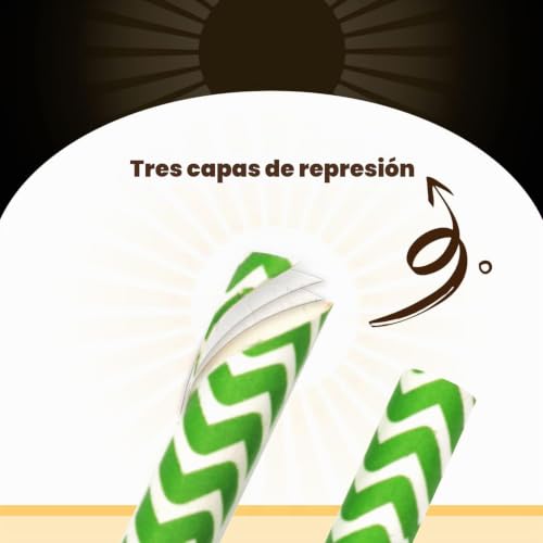 Miniatura 2 de Gcardist Pajitas De Papel Verde Para Beber Pajitas Desechables Verdes, 150 Unidades, Pajitas Desechables En Paquete A Granel 10 Patrones