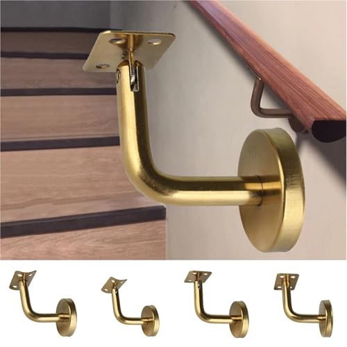 Support de rampe d'escalier robuste avec fixation murale renforcée en inox durable, x5