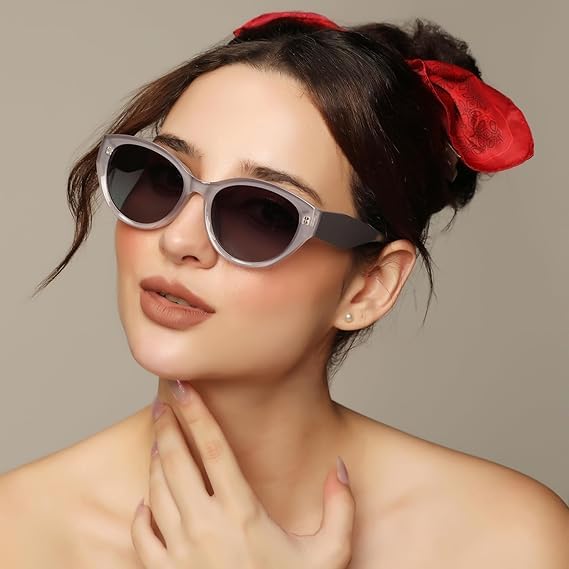 Image of Full Rim Cat Eye Branded & Stylish Sunglasses for Women | 100% UV Protected | Medium | 9111