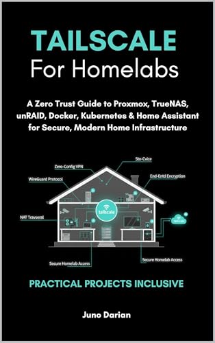 Tailscale For Homelabs : A Zero Trust Guide to Proxmox, TrueNAS, unRAID, Docker, Kubernetes & Home Assistant for Secure, Modern Home Infrastructure